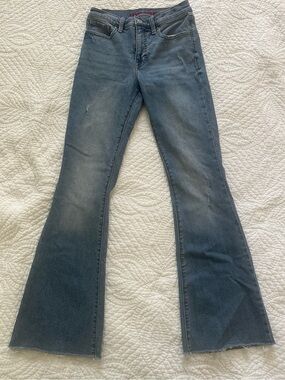 Lucky Brand Stevie High Rise Flare Jeans in Washed Blue